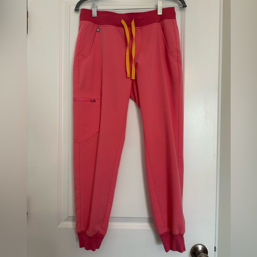 Figs scrub pants, pink joggers